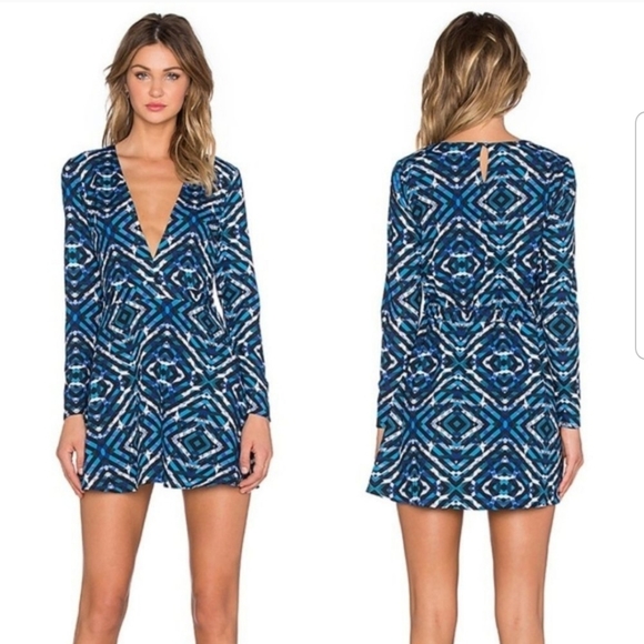 NBD Dresses & Skirts - NWT NBD x Revolve Mirage Dress Turquoise Geo sz XS